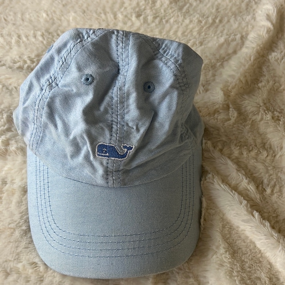 Vineyard Vines seersucker baseball hat